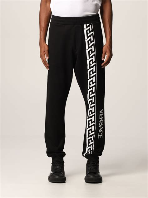 versace men palm trousers|versace sweatpants.